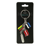 Raktų pakabukas Baltic su Baltijos šalių vėliavėlėmis
